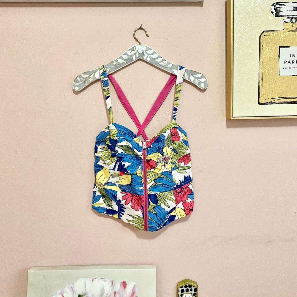 Hollister | Palm Tree Tropical Bustier